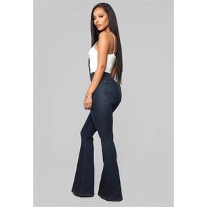 Deep In My Soul Flare Jeans - Dark Denim